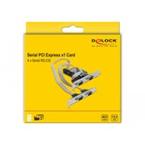DeLOCK PCI Express Card to 4x Serial RS-232 interface kaart 