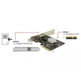 DeLOCK PCIe kaart naar 10 Gigabit LAN NBASE-T netwerkadapter 