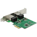 DeLOCK PCIe kaart naar 2x Gigabit LAN netwerkadapter 