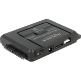 DeLOCK USB 3.2 Gen 1 converter naar SATA 6 Gb/s / IDE 40 pin / IDE 44 pin Zwart