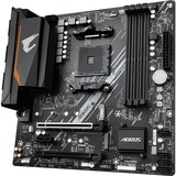 GIGABYTE B550M AORUS ELITE socket AM4 moederbord Zwart/grijs, RAID, Gb-LAN, Sound, µATX