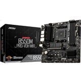 MSI B550M PRO-VDH WIFI socket AM4 moederbord Zwart, RAID, Gb-LAN, WiFi, BT, Sound, µATX