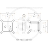 EKWB EK-Quantum Magnitude D-RGB - 20xx Nickel + Plexi cpu-koeler Zilver/transparant
