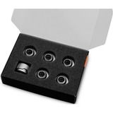 EKWB EK-Quantum Torque 6-Pack HDC 14 - Satin Titanium verbinding Zilver, 6 stuks