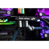 EKWB EK-Quantum Torque Rotary 90° - Satin Titanium verbinding Zilver