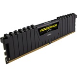 Corsair 16 GB DDR4-2400 (2x 8 GB) Kit werkgeheugen Zwart, CMK16GX4M2A2400C16, Vengeance LPX, XMP