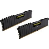 Corsair 32 GB DDR4-2666 Kit werkgeheugen Zwart, CMK32GX4M2A2666C16, Vengeance LPX, XMP