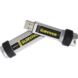 Corsair Flash Survivor 128 GB usb-stick Zilver/zwart, CMFSV3B-128GB