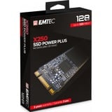 Emtec X250 Power Plus 128 GB SSD ECSSD128GX250, SATA 6 GB/s, M2 2280