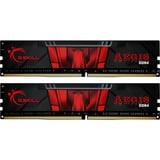 G.Skill 16 GB DDR4-2666 Kit werkgeheugen Zwart, F4-2666C19D-16GIS, Aegis