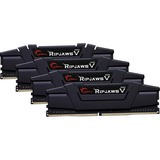 G.Skill 64 GB DDR4-3600 Quad-Kit werkgeheugen Zwart, F4-3600C18Q-64GVK, Ripjaws V, XMP