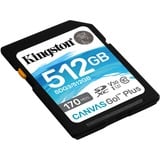 Kingston Canvas Go! Plus SDXC 512 GB geheugenkaart Zwart, UHS-I U3, Class 10, A2