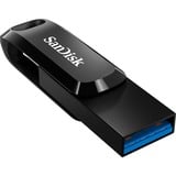 SanDisk Ultra Dual Drive Go 256 GB usb-stick Zwart, USB-A 3.2 (5 Gbit/s), USB-C 3.2 (5 Gbit/s)