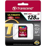Transcend SDXC 128GB Class 10 UHS-I 600x (Ultimate) geheugenkaart U1