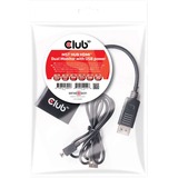 Club 3D DisplayPort 1.2 naar 2x HDMI hub Zwart