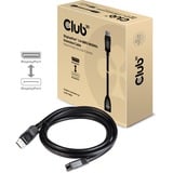 Club 3D DisplayPort 1.4 HBR3 Extension Cable 8K60Hz M/F verlengkabel Zwart, 2 meter, CAC-1022