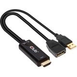 Club 3D HDMI naar DisplayPort Active Adapter 0,25 meter, 4K 60 Hz