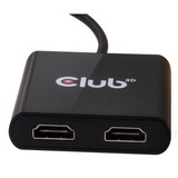 Club 3D MST Hub USB-C 3.1 naar HDMI 1.4 adapter Zwart