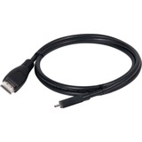 Club 3D Micro-HDMI naar HDMI 2.0 kabel Zwart, 1 meter, 4K 60Hz