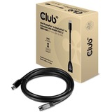 Club 3D Mini-DisplayPort naar DisplayPort 1.4 (female) verlengkabel Zwart, 1 meter