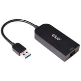 Club 3D USB-A 3.2 Gen 1 naar 2.5Gb-LAN Ethernet adapter Zwart, 0,16 meter