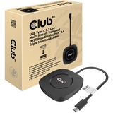 Club 3D USB-C 3.2 Hub met DisplayPort 1.4 Zwart