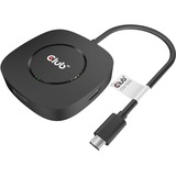 Club 3D USB-C 3.2 Hub met DisplayPort 1.4 Zwart