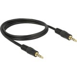 DeLOCK 3,5 mm kabel Zwart, 1 meter