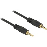 DeLOCK 3,5 mm kabel Zwart, 1 meter