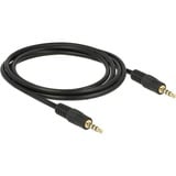 DeLOCK 3,5 mm kabel Zwart, 2 meter