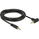 DeLOCK 3,5 mm naar 3,5 mm 90° kabel Zwart, 3 meter