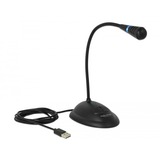 DeLOCK USB Gooseneck Microphone microfoon Zwart