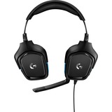 Logitech G432 7.1 Surround Sound Wired  over-ear gaming headset Zwart/blauw, Pc, PlayStation 4, PlayStation 5, Xbox One, Xbox Series X|S, Nintendo Switch