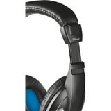 Trust Quasar Headset over-ear  Zwart/blauw, 21661, Pc