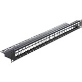 DeLOCK 19" keystone 24-poorts patchpaneel Zwart