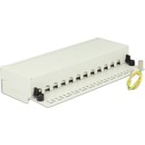 DeLOCK Desktop patchpaneel 12 Port Cat.6A Grijs