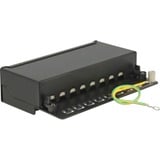 DeLOCK Desktop patchpaneel 8 Port Cat.6A Zwart