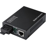 Digitus Fast Ethernet Media converter Zwart, RJ-45/SC