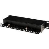 Digitus Patchp. 10" Cat.6 12port 1HE patchpaneel Zwart