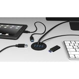 ICY BOX IB-Hub1403 usb-hub Zwart, 4x USB 3.0