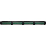 Inter-Tech 19" CAT5e UTP Patchpaneel 24-poort Zwart