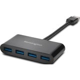 Kensington UH4000 USB 3.0 4-Poorts Hub usb-hub Zwart, 4x USB 3.0 Type-A