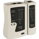 goobay CAT Netwerk & ISDN Kabel tester meetapparaat Beige/zwart