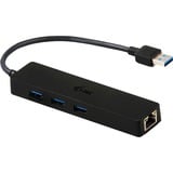 i-tec 3-Port USB 3.0 Slim + Gigabit LAN usb-hub 