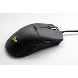 Ducky Feather  gaming muis Zwart, 400 - 16.000 dpi, ARGB leds