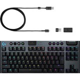 Logitech G915 TKL LIGHTSPEED Wireless RGB Mechanical Gaming Keyboard Zwart, GL Tactile, US International, TKL, LIGHTSYNC RGB