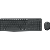 Logitech MK235 Wireless Keyboard en Mouse, desktopset Zwart, US-International