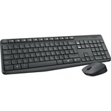 Logitech MK235 Wireless Keyboard en Mouse, desktopset Zwart, US-International