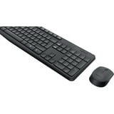 Logitech MK235 draadloze desktopset Zwart, US-International lay-out (QWERTY)