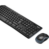 Logitech MK270 draadloze desktopset Zwart, BE lay-out (AZERTY), Rubberdome